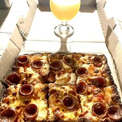 Warriors Pizza - Hot Honey Roni Focaccia (Pocono Deep Dish)