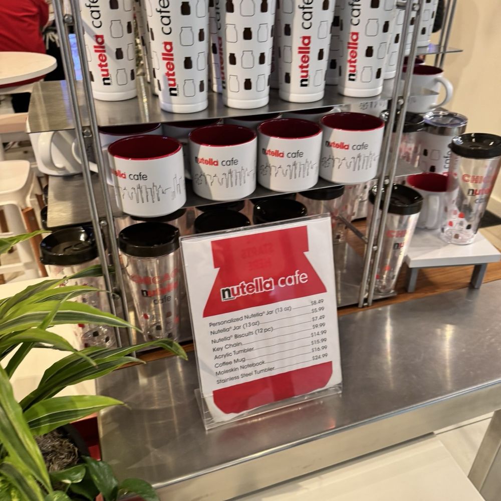 Nutella Cafe - Example souvenir prices - Desserts Near Me - Chicago, Illinois Nutella Cafe - Example souvenir prices - Desserts Near Me - Chicago, Illinois