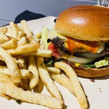 Balance Restaurant - Classic Cheeseburger with fresh cut fries. - Bars Near Me - Johnstown, Pennsylvania Balance Restaurant - Classic Cheeseburger with fresh cut fries. - Bars Near Me - Johnstown, Pennsylvania