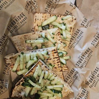 Sturbridge Coffee House - Mediterranean toast ( hummus and cucumber) - American Near Me - Sturbridge, Massachusetts Sturbridge Coffee House - Mediterranean toast ( hummus and cucumber) - American Near Me - Sturbridge, Massachusetts
