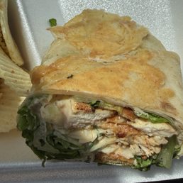 Spicy Chicken Caesar Wrap