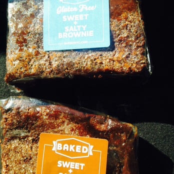 Baked - Both sweet & salty brownies 1 is gluten free. - Bakeries Near Me - Brooklyn, New York Baked - Both sweet & salty brownies 1 is gluten free. - Bakeries Near Me - Brooklyn, New York