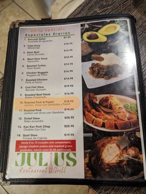 Menu photo 5 Orozco's San Juan, PR