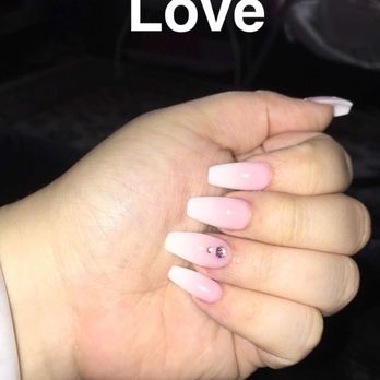 La Spa Nails - Lynn does the best job ! Ombré with rhinestones ! I love them - Nail Salons Near Me - San Leandro, California La Spa Nails - Lynn does the best job ! Ombré with rhinestones ! I love them - Nail Salons Near Me - San Leandro, California