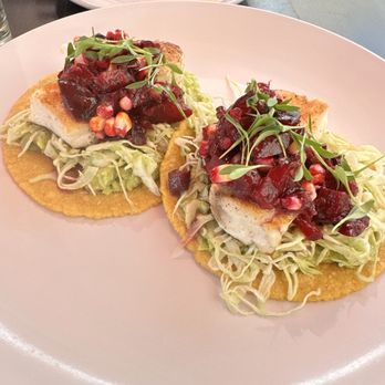 Bloom Carneros - Halibut tacos. Yum! - New American Near Me - Sonoma, California Bloom Carneros - Halibut tacos. Yum! - New American Near Me - Sonoma, California