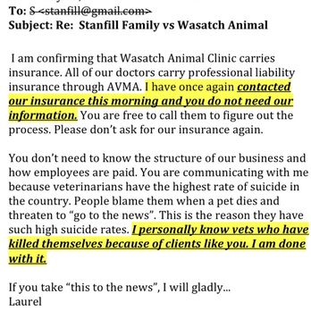 Wasatch Animal Clinic - Email correspondence - Veterinarians Near Me - Heber City, Utah Wasatch Animal Clinic - Email correspondence - Veterinarians Near Me - Heber City, Utah