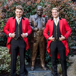 Footman at the Goring.... Ready to attend to... Your feet