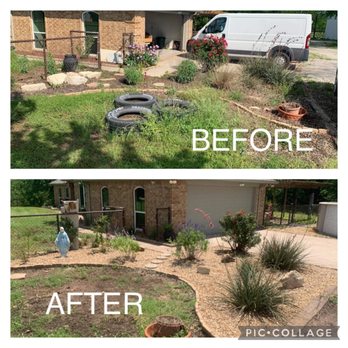Thomas Landscape - before and after photos of landscaping - Lawn Services Near Me - Alvord, Texas