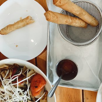I am Thai Eatery - 5 Pieces Crispy Rolls , the sauce was amazing! - Thai Near Me - Vancouver, Washington