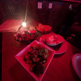 Lucky's Lounge - Garlic broccoli, pretzel bites with cheese, and artichoke dip with tortilla chips. - Lounges Near Me - Boston, Massachusetts Lucky's Lounge - Garlic broccoli, pretzel bites with cheese, and artichoke dip with tortilla chips. - Lounges Near Me - Boston, Massachusetts
