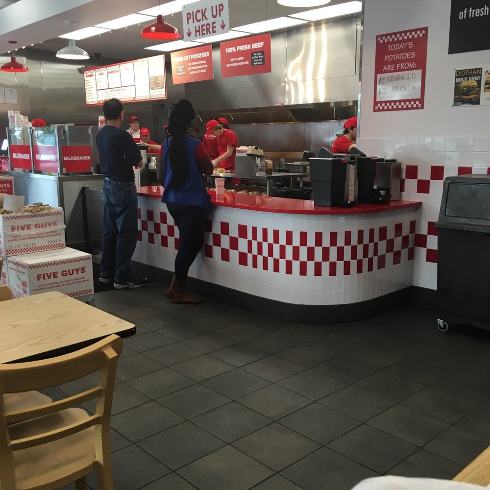 Five Guys - Clean, Organized. Fresh, Hot, Delicious and Juicy - Burgers Near Me - Harvey, Louisiana
