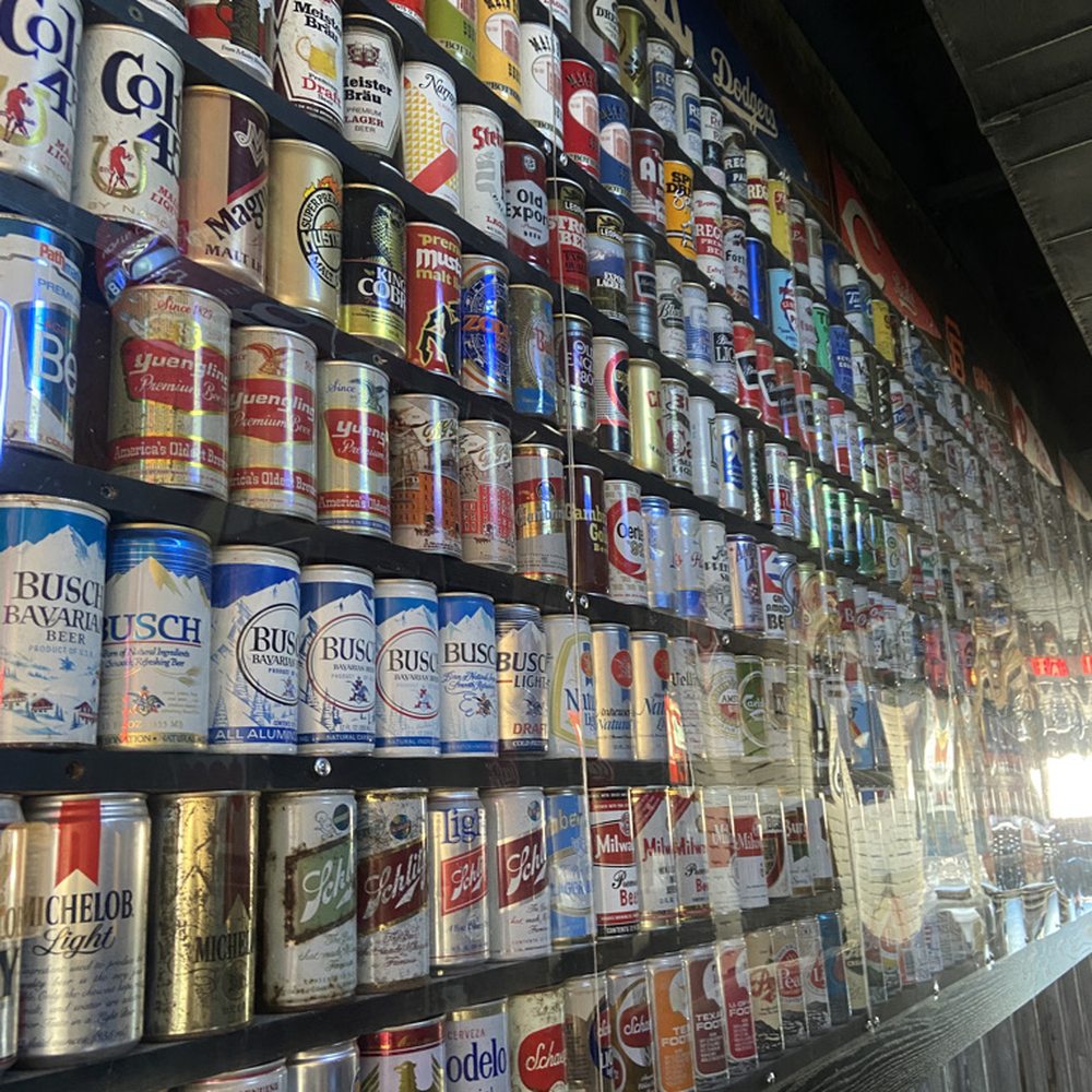 Carmellas Pizza Grill - Cool beer can wall. - Bars Near Me - Charlotte, North Carolina Carmellas Pizza Grill - Cool beer can wall. - Bars Near Me - Charlotte, North Carolina