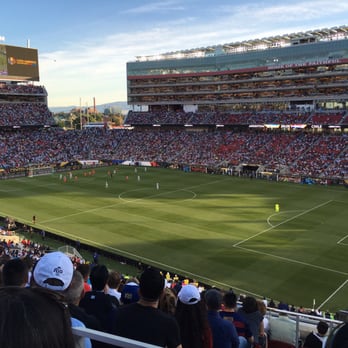 Levi's Stadium - View from Section 210 Seat 1 - Stadiums & Arenas Near Me - Santa Clara, California
