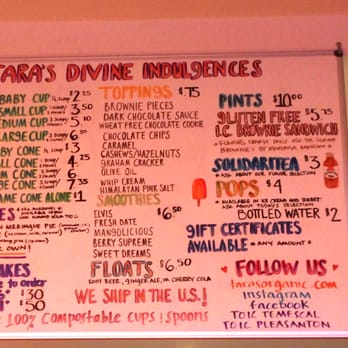Tara's Organic Ice Cream - Ice Cream & Frozen Yogurt Near Me - Berkeley, California