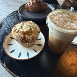 Blueberry Muffin, almond croissant and Jumpman