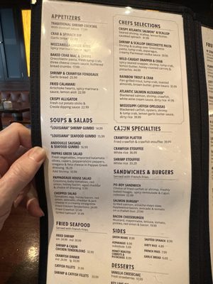 Menu photo 2 Pappadeaux Seafood Kitchen Houston, TX Menu photo 2 Pappadeaux Seafood Kitchen Houston, TX