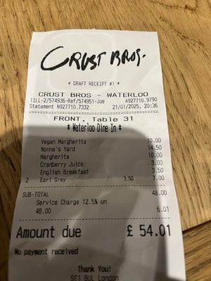 Crust Bros Pizza Waterloo by null