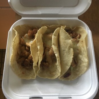 Vallarta Mexican Restaurant - 3 grilled chicken Tacos?! LOL - Mexican Near Me - Exeter, California