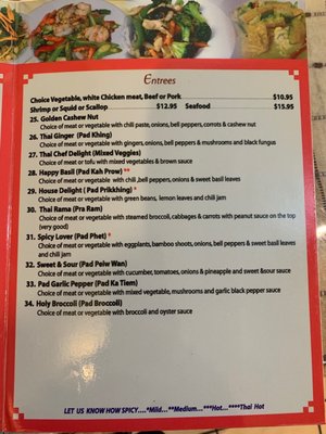 Menu photo 5 Thai Chef Oregon City, OR