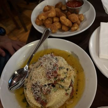 Decades - Cacio e Pepe Ravioli - Cheese Filled Ravioli, Olive Oil, Roasted Tomatoes, Pecorino, Basil - Arcades Near Me - Lancaster, Pennsylvania