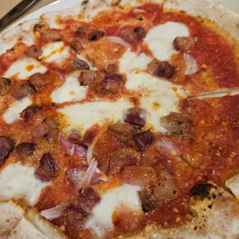A16 - One of the spicy pizzas that has bacon like meat. - Italian Near Me - San Francisco, California A16 - One of the spicy pizzas that has bacon like meat. - Italian Near Me - San Francisco, California