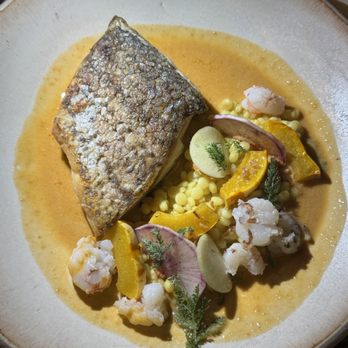 3rd Cousin - Baja stripped bass - New American Near Me - San Francisco, California
