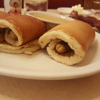 The Pancake Chef - Piggies (sausage links) in a blanket. - American Near Me - SeaTac, Washington