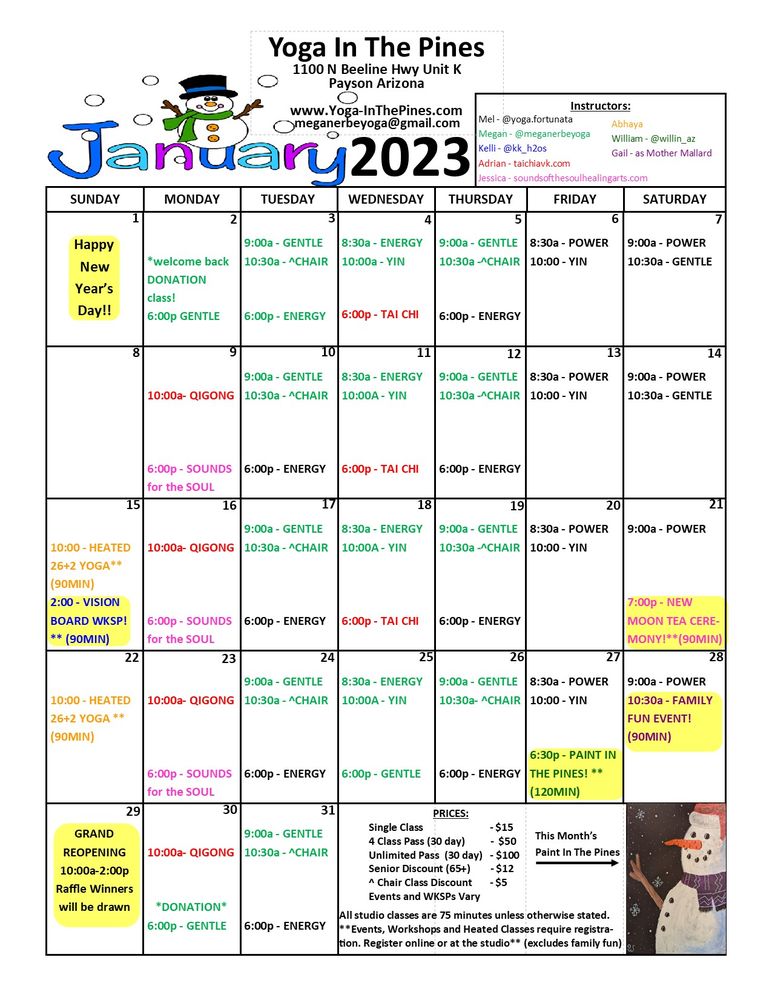 Yoga In The Pines Logo