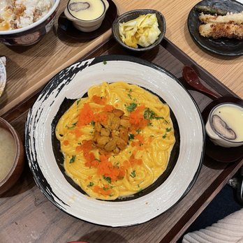 Tendon Kohaku - Creamy Hokkaido Uni Udon - Japanese Near Me - Bellevue, Washington Tendon Kohaku - Creamy Hokkaido Uni Udon - Japanese Near Me - Bellevue, Washington