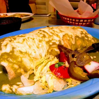 La Cascada Mexican Restaurant - The Green Burrito I Spoke About In My Review, Started Out Promising. - Mexican Near Me - Ceres, California