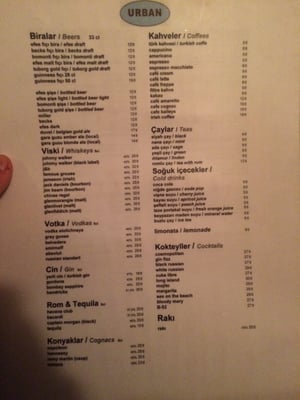 Menu photo 5 Urban Cafe Istanbul, 34 Menu photo 5 Urban Cafe Istanbul, 34