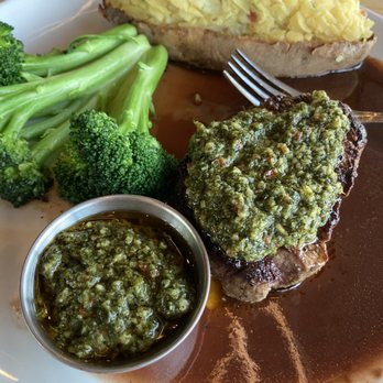 Moxies - Tenderloin Filet with chimichurri - Lounges Near Me - Plano, Texas Moxies - Tenderloin Filet with chimichurri - Lounges Near Me - Plano, Texas