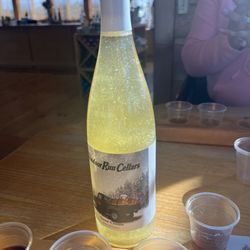 Windsor Run Cellars - Snow Cream Wine with Glitter. Shake it and it looks like a snow globe.