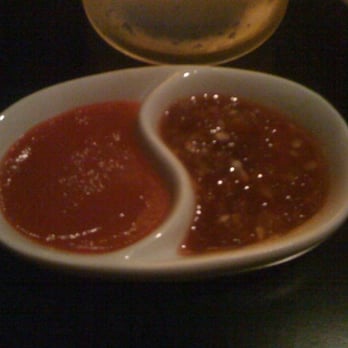 Starfish - sriracha and sambal oleck sauces - Asian Fusion Near Me - Laguna Beach, California