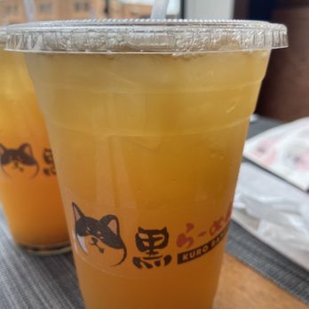 Kuro Ramen - Passion fruit Ice Tea - Ramen Near Me - Chicago, Illinois