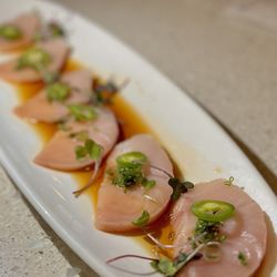 EMC Seafood & Raw Bar - Hamachi Onion Carpaccio