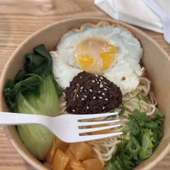 Chubby Dumplings - Spicy Dry Noodles w. Minced Wagyu Beef - Chinese Near Me - Anaheim, California
