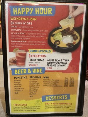 Menu photo 1 Chuy's Atlanta, GA