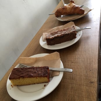 Coffee @ 33 - We just couldn't decide. Polenta orange gluten free or croissant, or date apple coconut - Coffee & Tea Near Me - Brighton, BNH