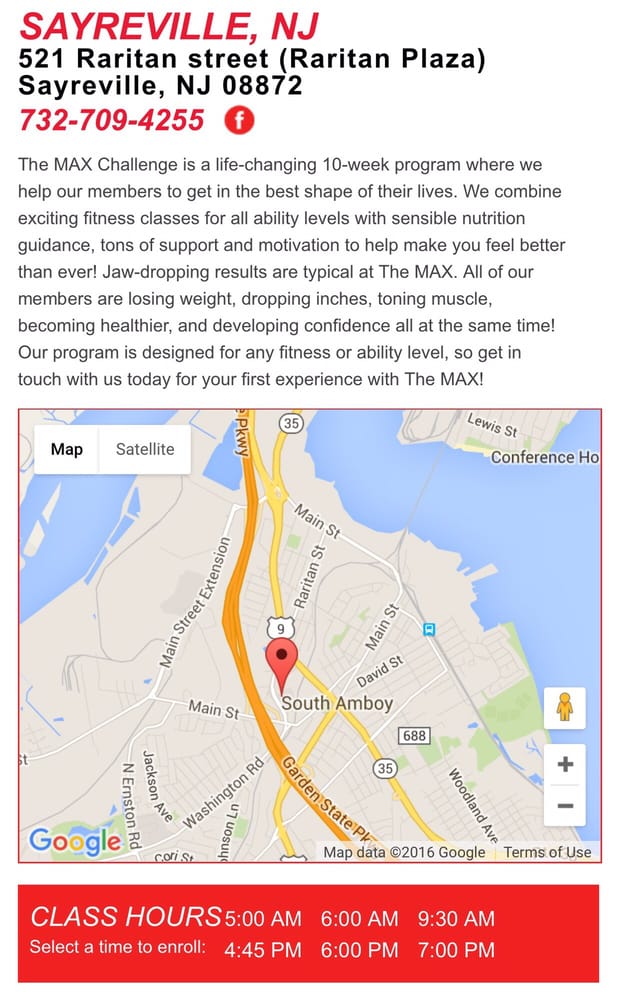 THE MAX CHALLENGE Updated May 2024 521 Raritan St, Sayreville, New