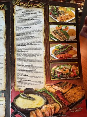 Menu photo 8 Cabrera's Mexican Cuisine Arcadia, CA