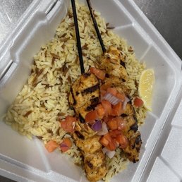 Chicken Souvlaki Plate
