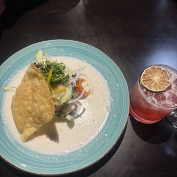El Balcon Rooftop - Shrimp ceviche. La peligrosa. - Lounges Near Me - Ontario, California