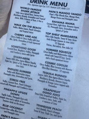 Menu photo 1 Sharky's Beachfront Restaurant Panama City Beach, FL Menu photo 1 Sharky's Beachfront Restaurant Panama City Beach, FL