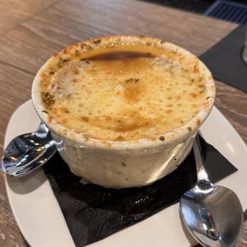 PrimeTime Restaurant - The best Baked French Onion Soup. - Breakfast & Brunch Near Me - College Park, Maryland