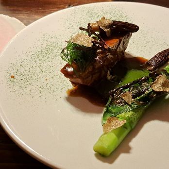 The Muddlers Club - Thornhill duck, potato, morel, truffle, wild garlic, asparagus. 2025 04 16. M1. - Diners Near Me - Belfast, BFS