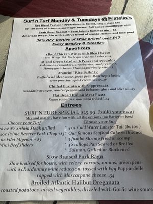 Menu photo 1 Fratello's Restaurant Sea Girt, NJ Menu photo 1 Fratello's Restaurant Sea Girt, NJ