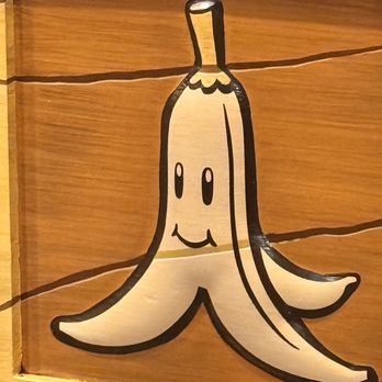 Toadstool Cafe - Banana Trash Container - Cafes Near Me - Universal City, California