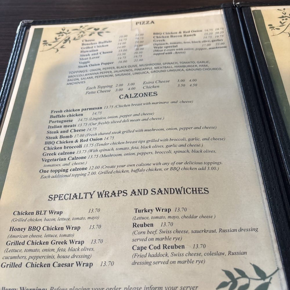 New Weir Pizza - Menu - Pizza Near Me - Taunton, Massachusetts New Weir Pizza - Menu - Pizza Near Me - Taunton, Massachusetts