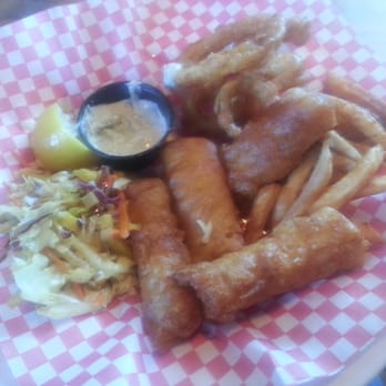 Edgewater Brewery - Fish and chips with onion rings - Breweries Near Me - Grand Junction, Colorado